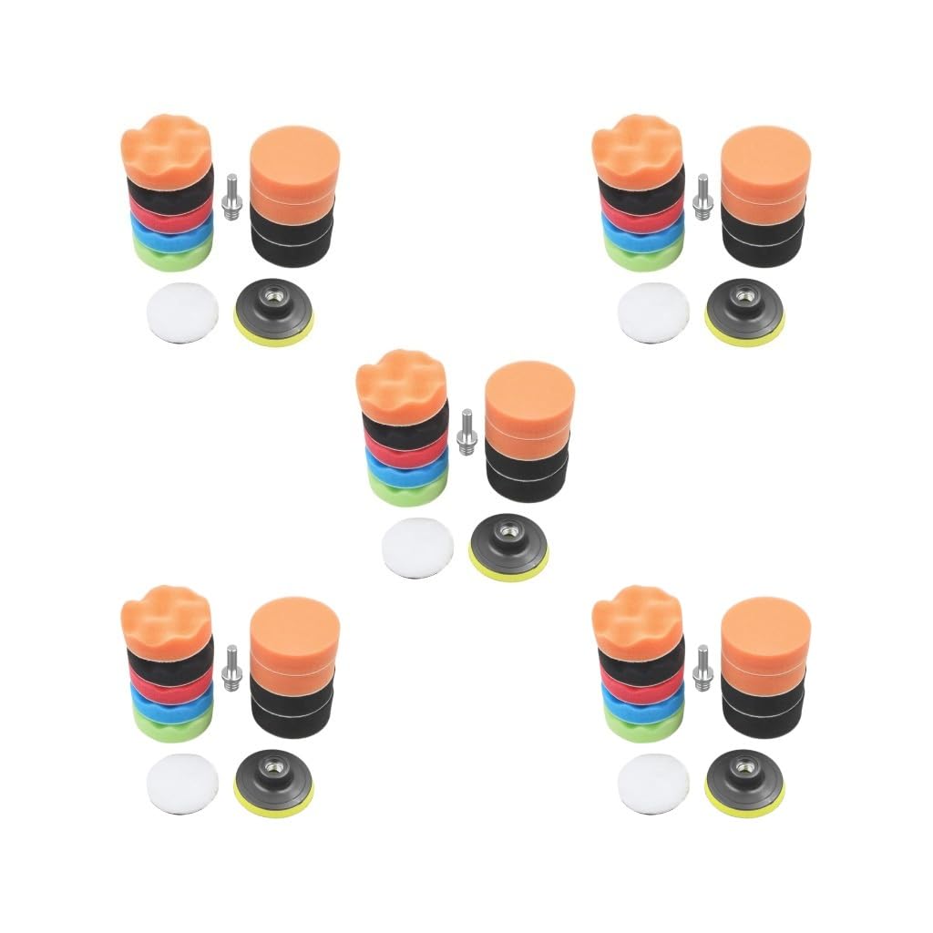 2 Sets mit 12 Polierpads, Autopolierer für die Autopflege, 6 Zoll, 6 Zoll (5 Sets (3 Zoll))