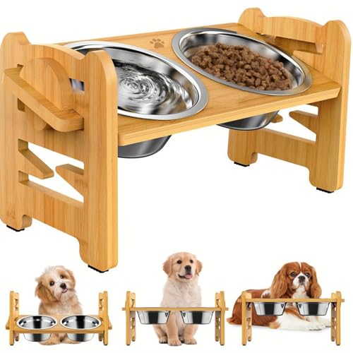 ZQSQD Comedero Elevado para Perro, Comedero para Perro...