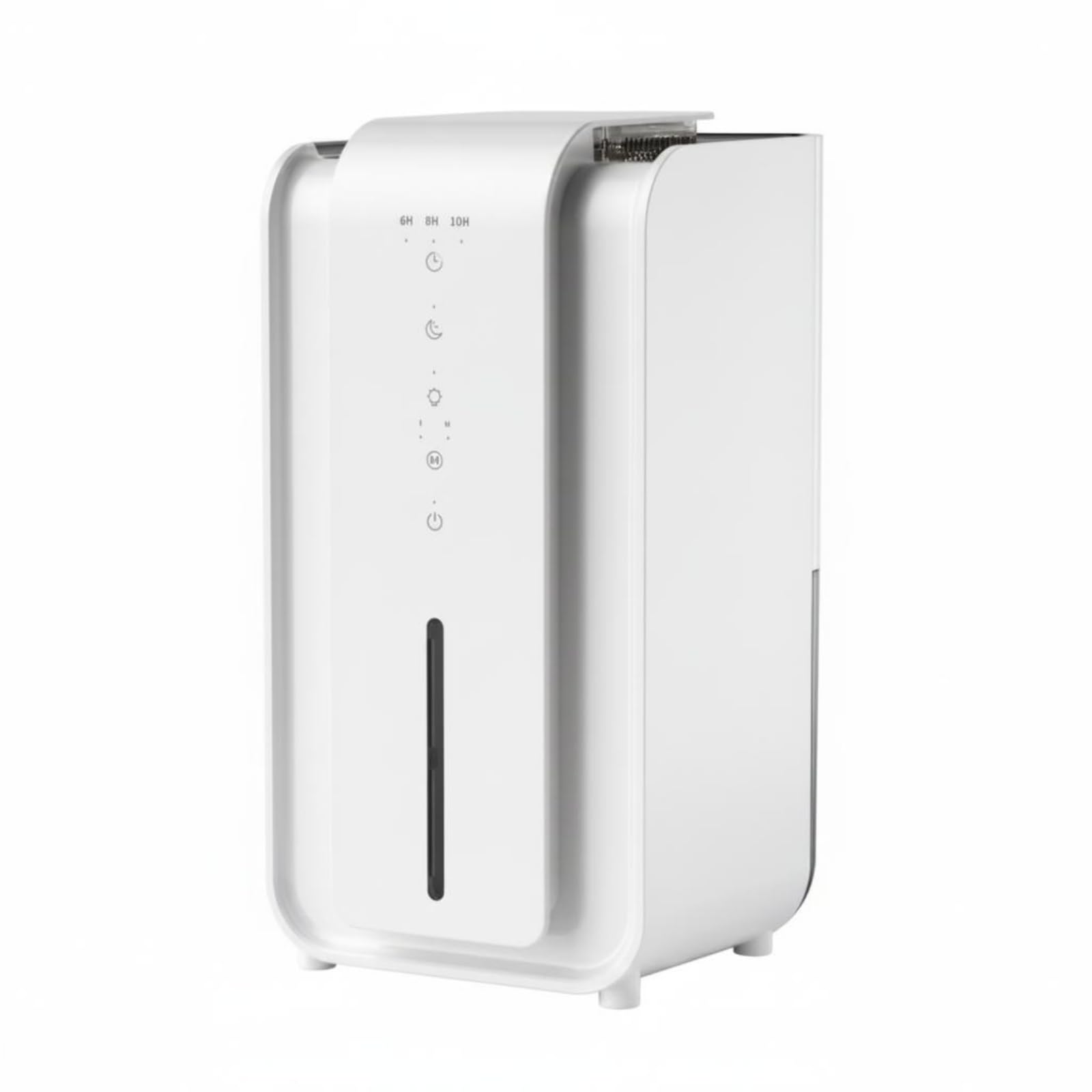 White Electric Dehumidifier Modern Finish Compact Dehumidifier Touch Controls Moisture Remover Viewing Window, Us Plug | Dehumidifiers | Heating Cooling & Air | Home Improvement-image-36