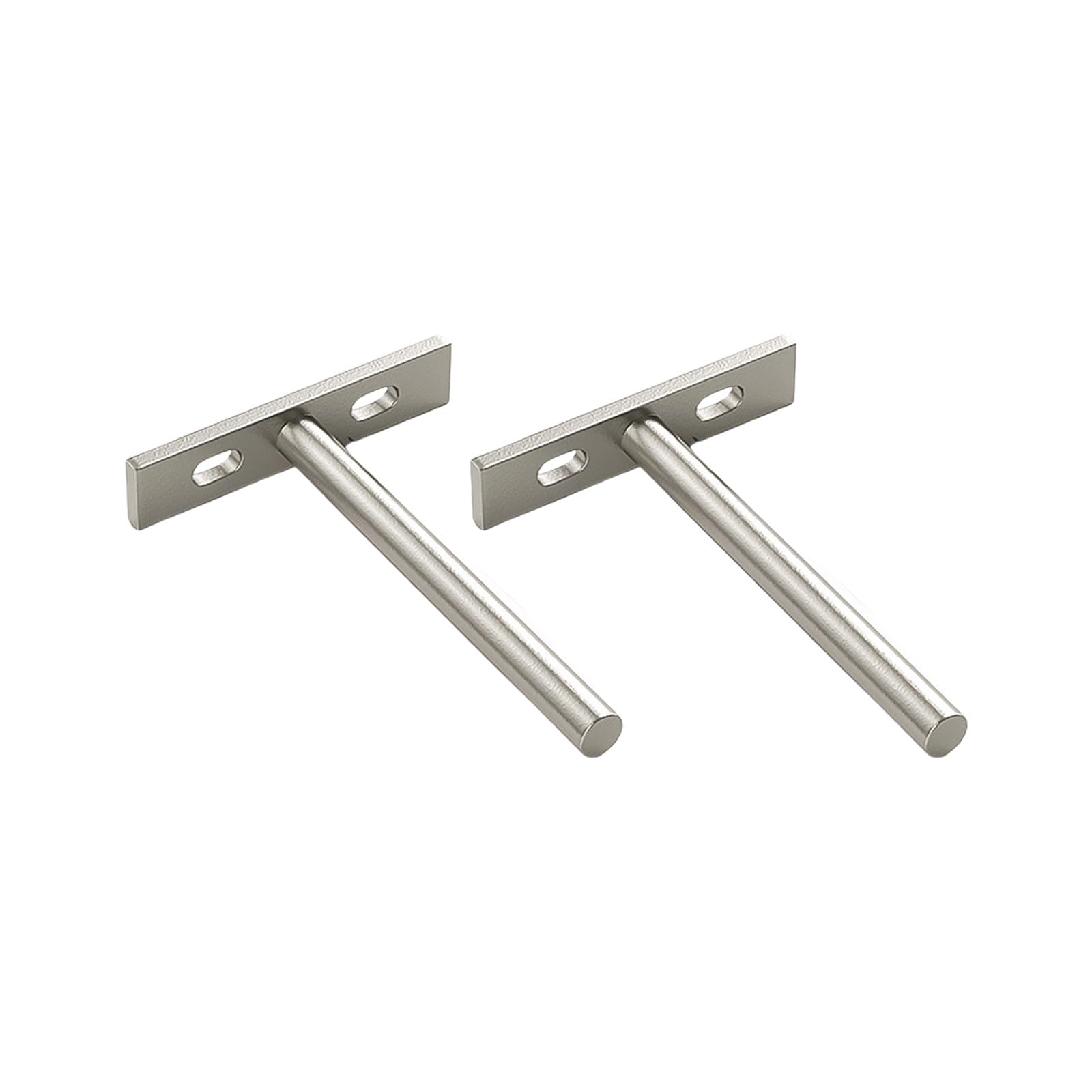 Fentency B 2Pcs Iron Wall Rackets Concealed Shelf Rustproof Heavy Duty Floating Rackets Furniture Hardware Rustproof Wall
