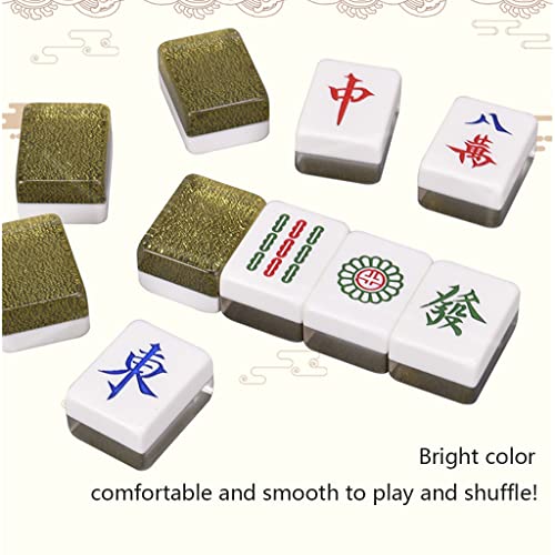 Traditional Mahjong 144 Acrílico 40 Fichas Juego Chino miniatura 6