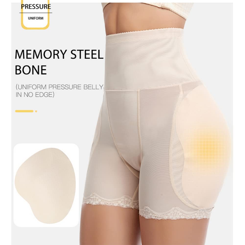 Podkładki pod pośladki, gorset, spodenki treningowe, body, wysokie majtki na brzuch, body, spodenki modelujące dla kobiet(Nude-3X-Large