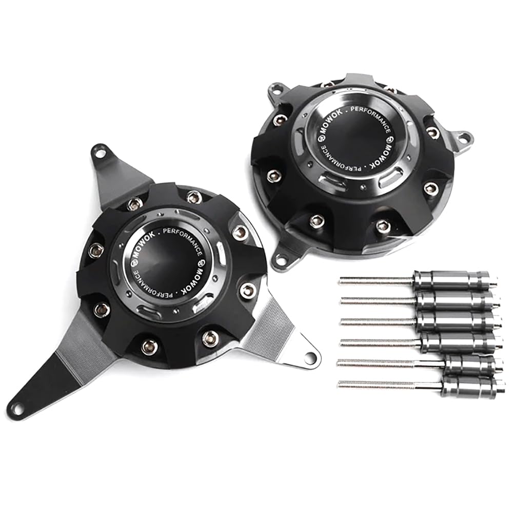Moto Accessori For Kawasaki Z900 Z 900 2017-2022 2023 2024 Coperture Motore Protezioni Protezione Coperchio Statore Carter Anticaduta Slider (Grigio)