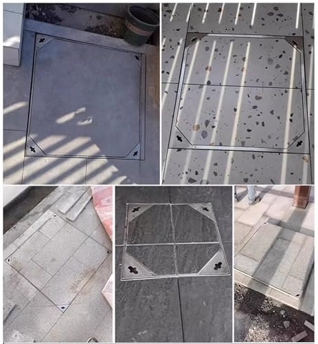 Coperchio di ispezione Quadrato con Ganci di Sollevamento da 20"-36" per Accesso a fognature e Fosse settiche. Coperchio per pozzetto Resistente per Un Facile Accesso e Manutenzione.
