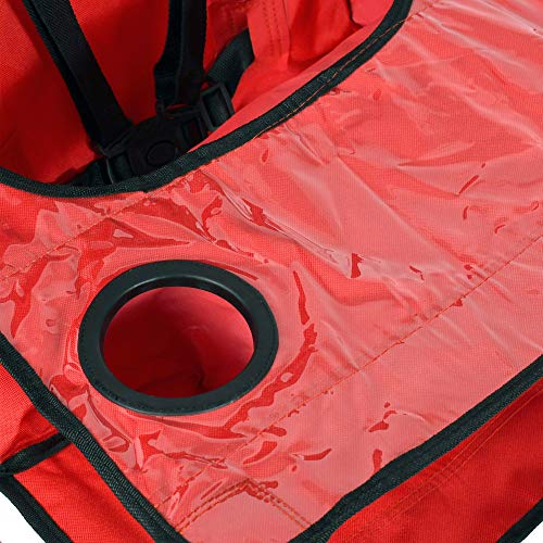 Image of ciao! baby Portable High Chair, for Travel and Camping, Red
