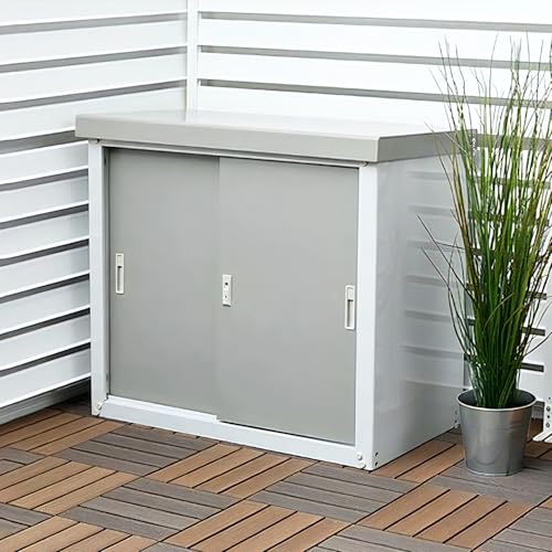 ガーデンマスター(Gardenmaster) 物置 鍵付き サビに強い 幅90×奥行45×高さ84cm...