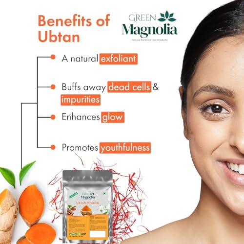 Image of Ubtan Powder for Face & Skin Herbal Ayurvedic Ubtan with Kasturi Haldi Sandalwood & Rose Petals Natural Skin Care Powder (50gm)