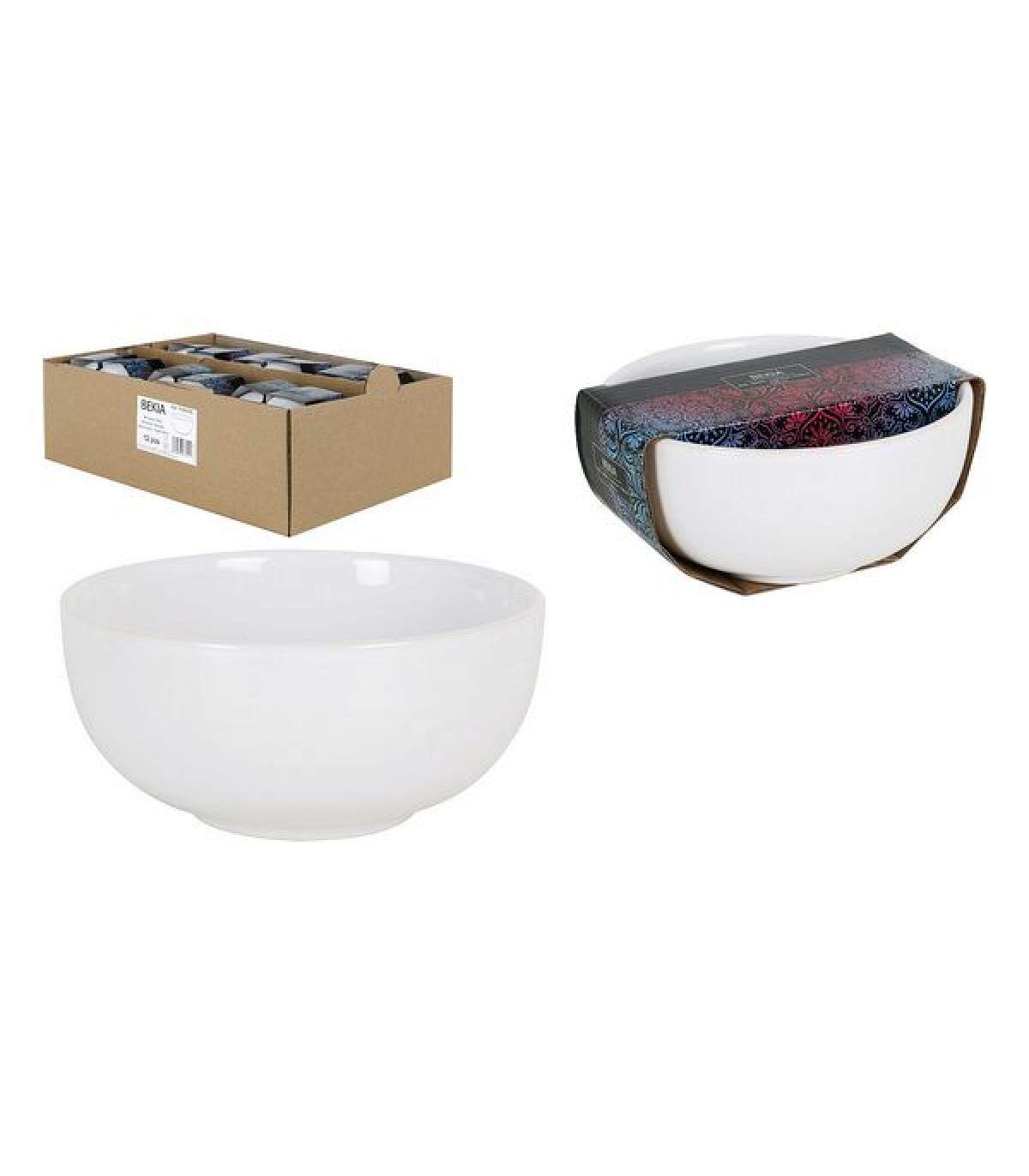 BigBuy Cooking Bowl Bekia 700 cc White