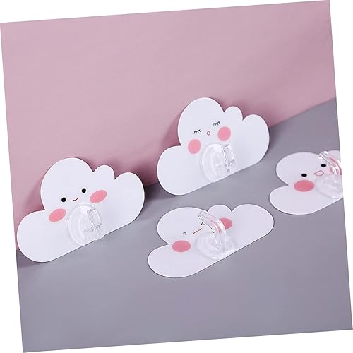 Miniatura 5 de Didiseaon 36 piezas de gancho de nube lindo gancho mochila llavero lindo ganchos de pared decorativos gancho de pared ganchos adhesivos de nube