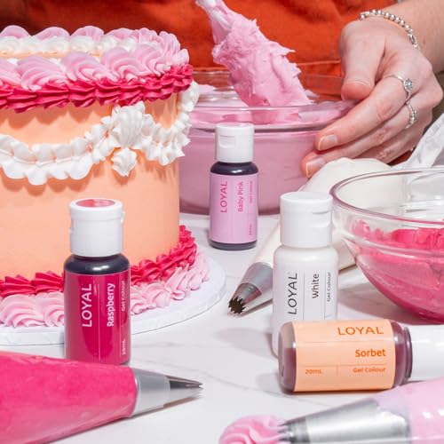 Image of Loyal Gel Food Coloring | Vibrant Color for Buttercream, Fondant, Royal Icing, Gum Paste, Marzipan and Cake Batter | Gel-Based Concentrated Food Dye - 20ml Raspberry
