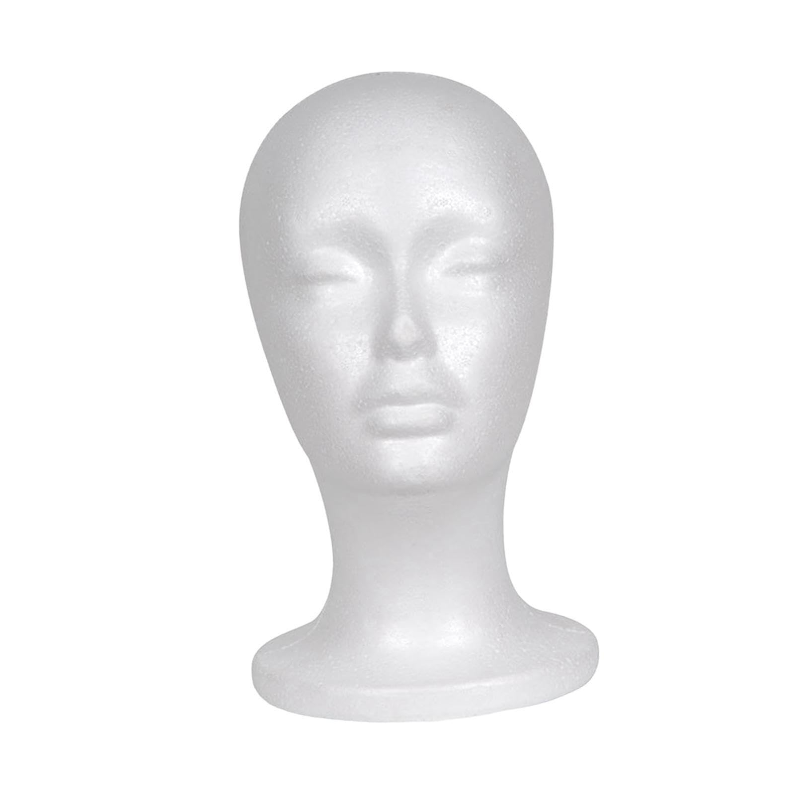 PUXZYAX Stylish And Durable Foam Head Mannequin Lightweight For Optimal Display Of Wigs And Accessories In Any Environment Foam Mannequin Display Multipurpose