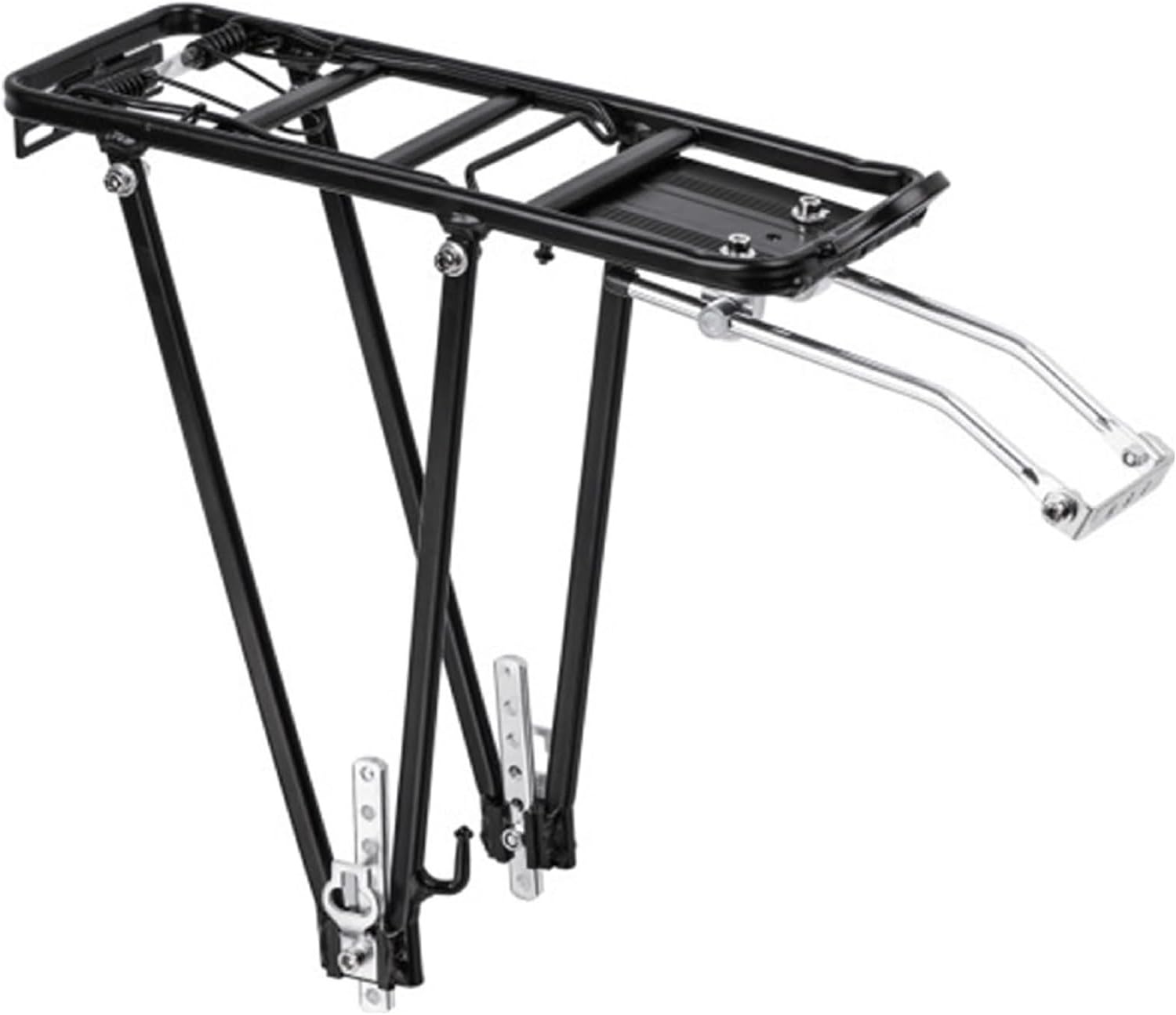 Universeller Gepäckträger hinten für 24-28 Zoll Fahrräder, Leichter Fahrradgepäckträger 43x21cm, Aluminium Citybike & Mountainbike, mit Reflektorhalterung, Cube kompatibel, robust & stabil