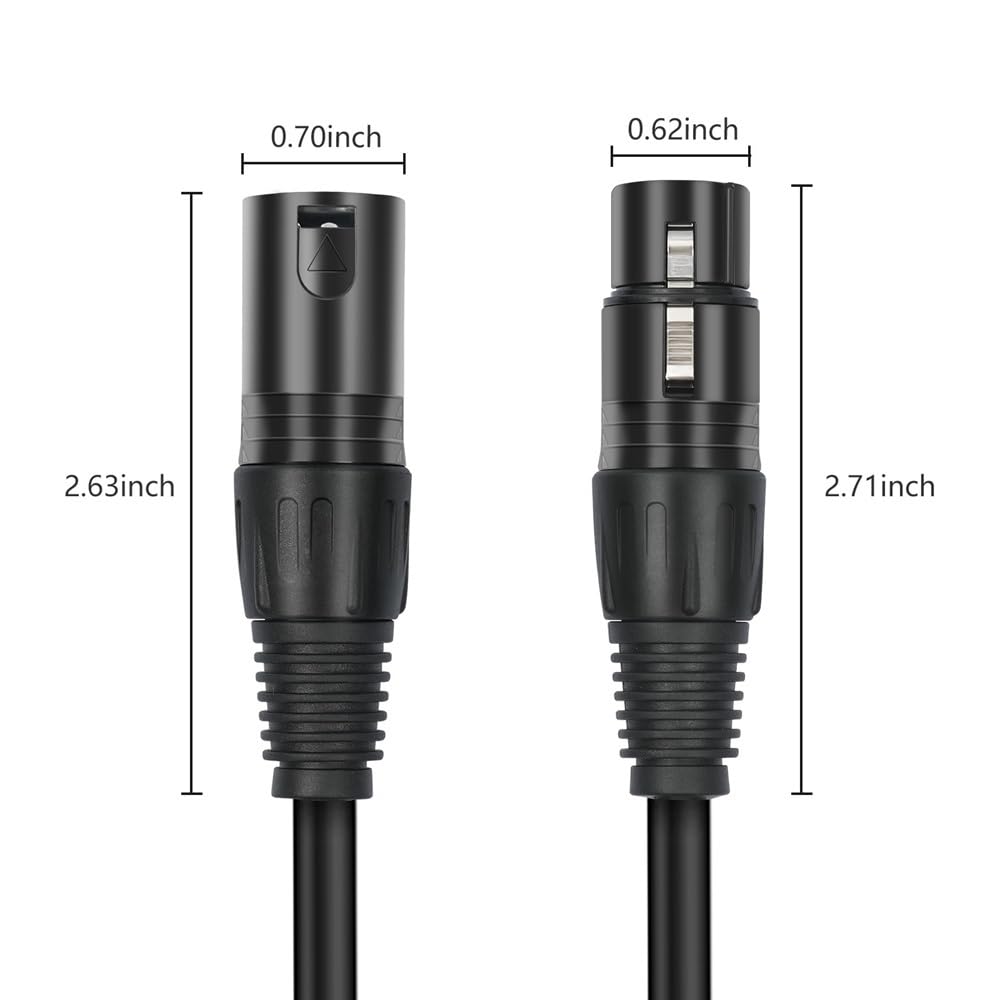 Mikrofon-Mixer-Effekt-Soundkarten-Equalizer-Verstärker, Audio-Verbindungskabel (300 cm, 3)
