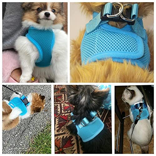 XXXS XXS XS Tiny Toy Teacup Chihuahua Puppy Dog Harness with Mesh Clip for TINY Teacup Miniature Breeds Kitten Yorkie Maltese Terrior Puppy Dogs (XXS - Image 3