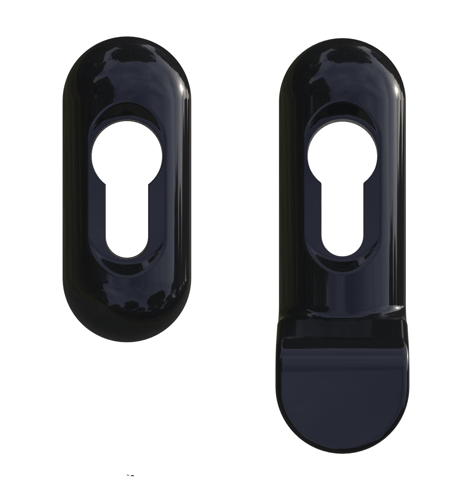 Ultion Sweet Black Slim Escutcheon Keyhole Fingerpull