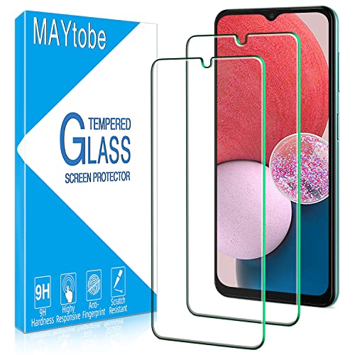MAYtobe [2 Pack Designed For Samsung Galaxy A13 5G Screen Protector Tempered Glass Case Friendly Bubble Free Easy to Install