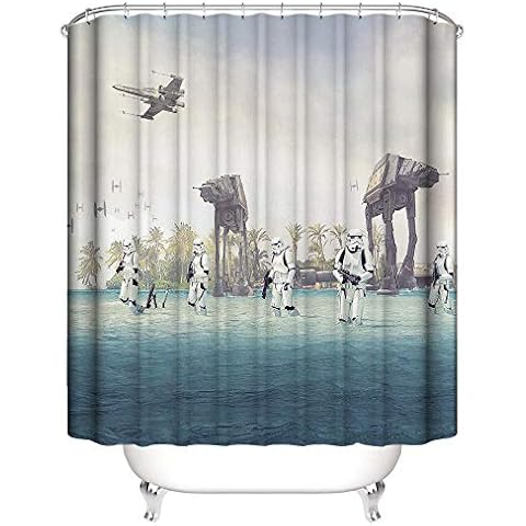 Shower Curtain 3d Star wars Decorative Shower Curtain Waterproof And Mildew Proof Polyester% Household Adults And Children Cover