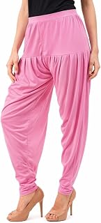 Women Viscose Patiala Salwar Pants | Soft Elastic Waist Ethnic Bottom Wear (XL to XXXL) Price In India