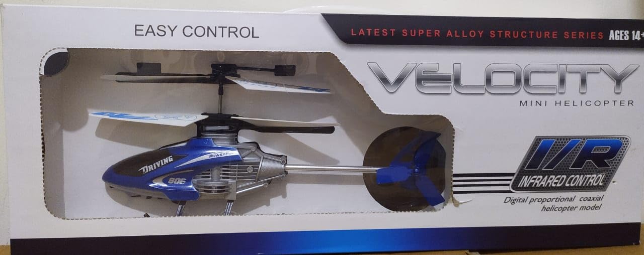 Velocity Mini Remote Control Infrared Flying Helicopter with LED Lights, Unbreakable Body Frame (B0D9Y2QZKH) Amazon Price History, Amazon Price Tracker