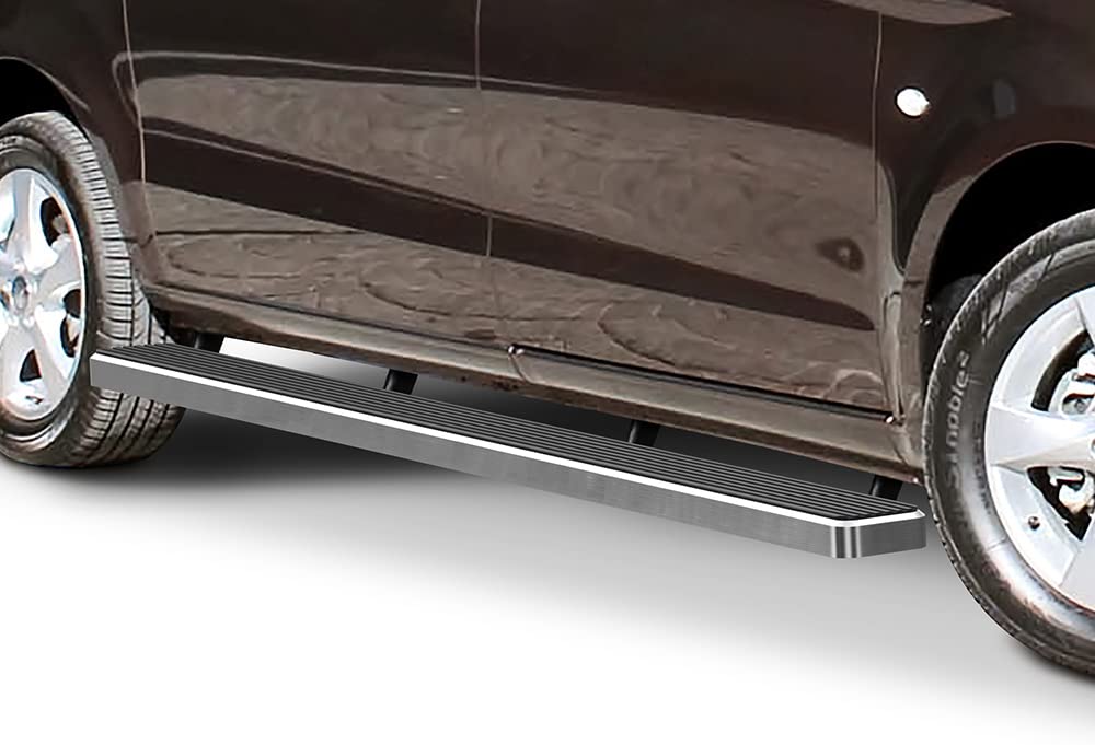 Running Boards 5 inches Silver Compatible with Mercedes-Benz Metris 2016-2023 Cargo Van 3-Door (Nerf Bars Side Steps Side Bars)
