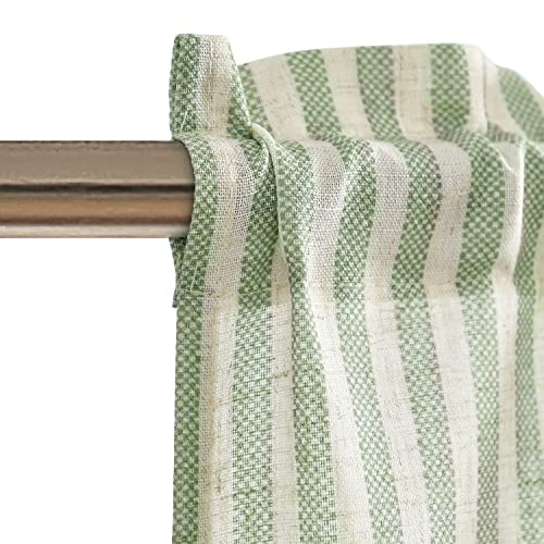 Cortinas de cocina para ventanas cortas: pack de 2 piezas a rayas para renovar tu hogar con estilo 4