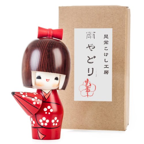 Muñeca Kokeshi Sunny Weather Happy Girl miniatura 3