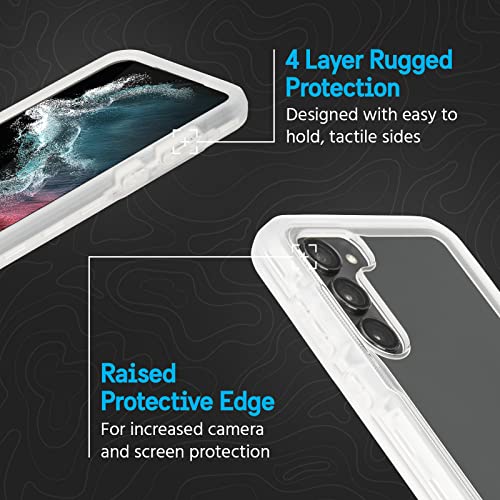 Pelican Voyager - Samsung Galaxy S23 Plus Case [6.6"] [18ft MIL-STD Drop Protection] [Wireless Charging] Phone Case for Samsung Galaxy S23 Plus w/Belt Clip Holster Phone Stand -Anti Yellowing - Clear - image 3