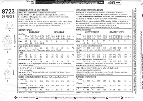 Simplicity 8723 Harry Potter Cosplay And Halloween Costume Sewing Pattern, Kids Teens And Adult Sizes Xs-Xl #TOP1