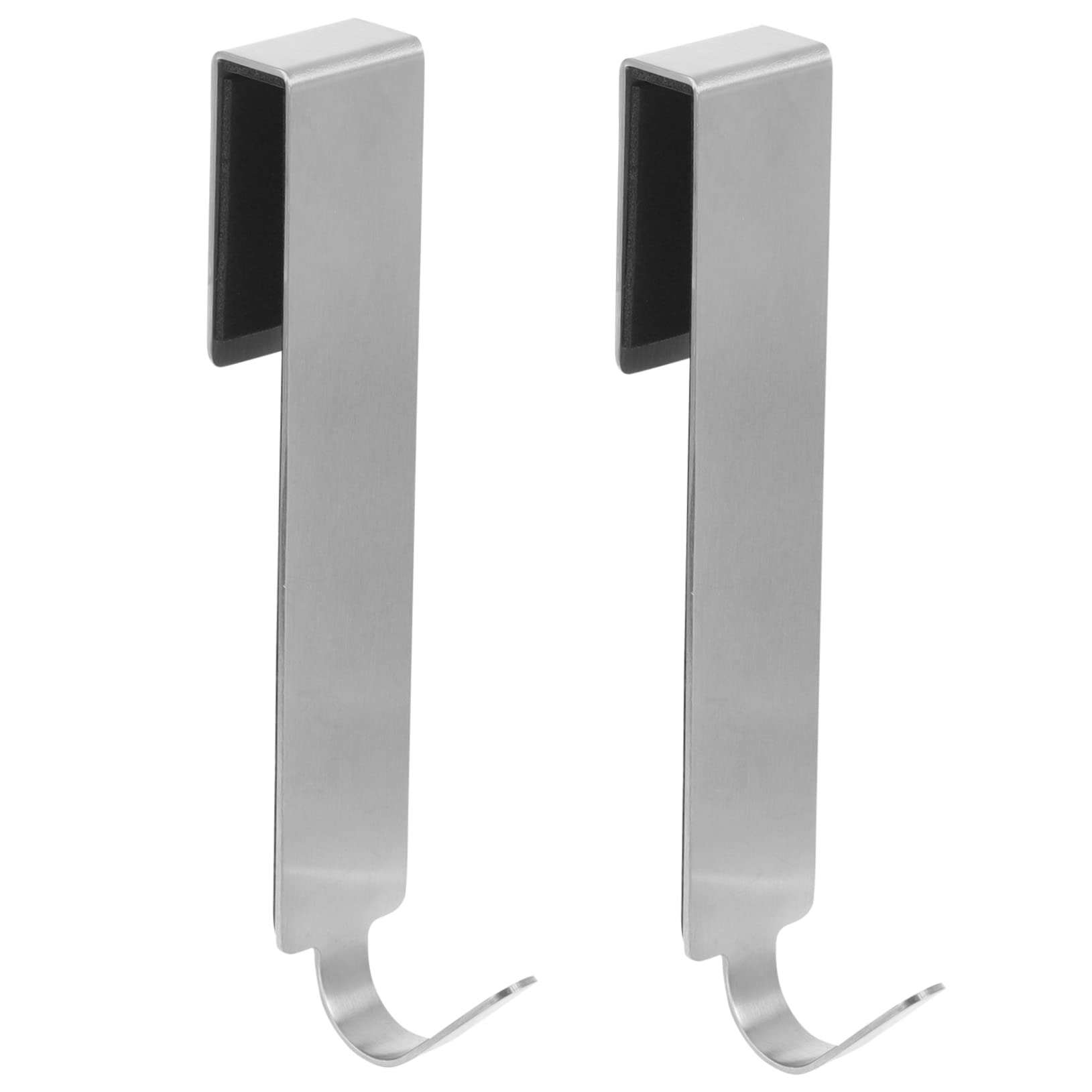 VASDEV Percha de Metal 10 Piezas Gancho de gabinete Ganchos de Acero Inoxidable Ganchos para Colgar Ropa Ganchos para Puerta de Dormitorio Ganchos sin Perforaciones Gancho para Armario To