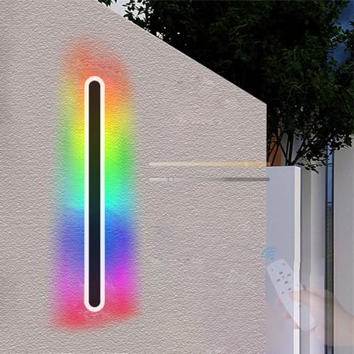 Applique murale extérieure LED RGB dimmable de 60cm pour jardin
