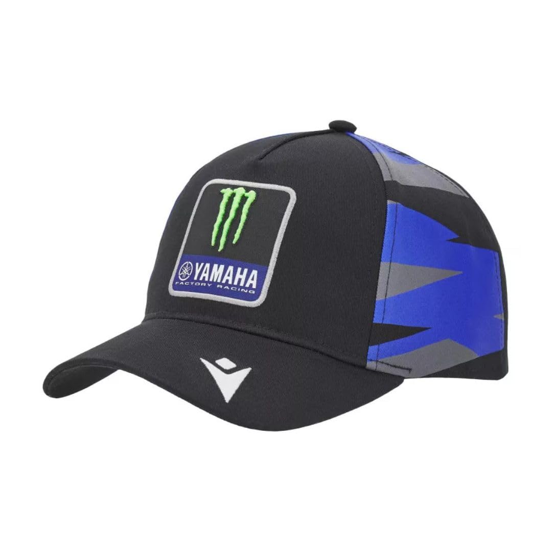 Monster Energy Yam Moto GP Replica Adult Baseball Cap, black, blue, One Size