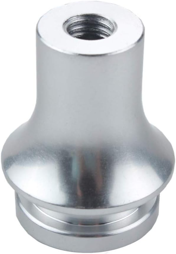 Shift KNOB Boot Retainer/Adapter for Manual Gear Shifter Lever 12X1.25 (Silver)