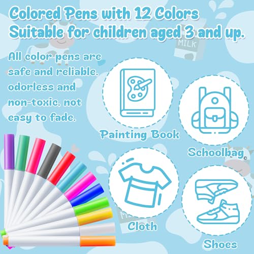 DIY Baby Bibs Decorating Kit Baby Shower Game White Baby Bibs Design Game Includes 22 Blank Bibs 15 Stencils 12 Fabric Markers 1 Baby Shower Game Sign for Boys Girls Gender Reveal Party (Cow)4