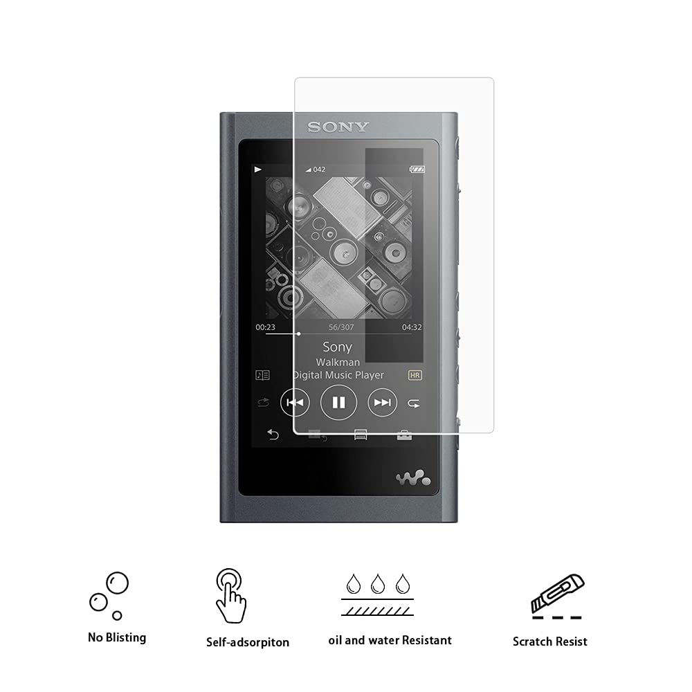 Pellicola Vetro Temperato 9H Per Sony Walkman NW-A55/A50/A56/A57 | Antigraffio, Antiimpronte | Confezione Da 2 - Foto 4
