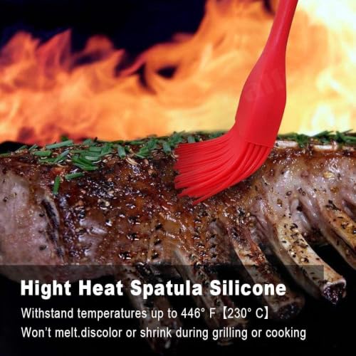 Image of Walfos Silicone Basting Pastry Brush, 600F Heat Resistant for BBQ Grill Baking Kitchen Cooking, BPA Free and Dishwasher safe