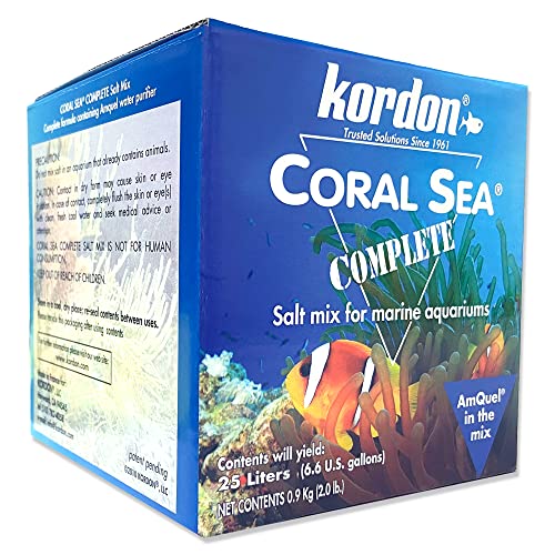 KORDON #22025 Coral Sea Salt Mix with Amquel, 7-Gallon