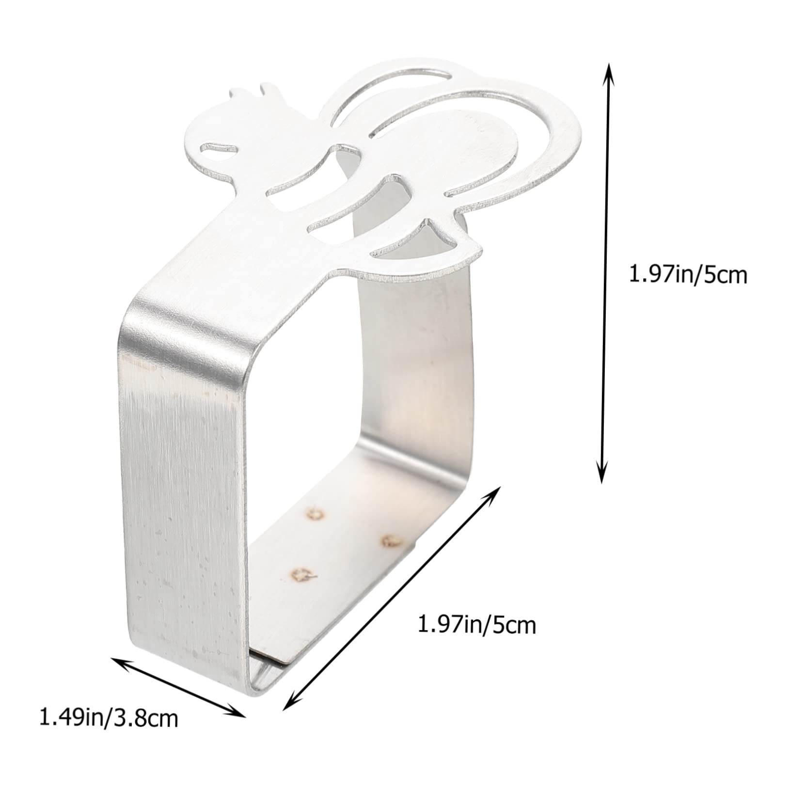 NUOBESTY 3 Set Fermaglio per Tovaglia in Acciaio Inossidabile Supporto per Tovaglia per Esterni Graziosi Fermagli per Tovaglia Tidy Bee Morsetti per Tovaglia Morsetti per 4 Pezzi * 3