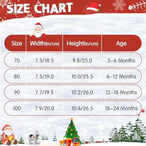 American Trends Unisex Infant Santa Hat - Christmas Winter Knitted Beanie for Babies2