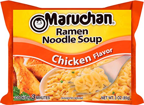 Maruchan Ramen Noodle Soup Variety, 7 Flavors, 3 Ounce Single Servings (Pack of 24) with By The Cup Chopsticks - Image 3