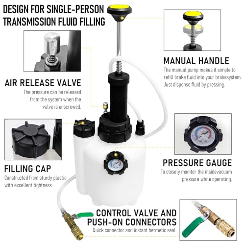 SUGOOE 3 Liters Transmission Fluid Pump Kit Manual Transmission Fluid Transfer Pump Oil Filling Filler System Tool with 8Pcs Adapters by SUGOOE - Image 3