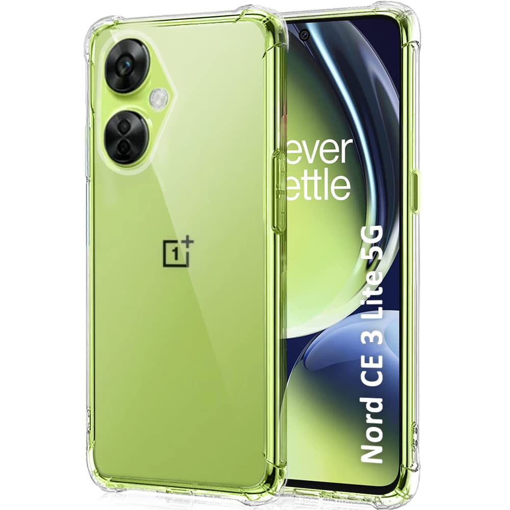 SQUIF Back Case for OnePlus Nord CE 3 Lite 5G Silicone Bumper Cover (Transparent) (B0C6GN16Q4) Amazon Price History, Amazon Price Tracker