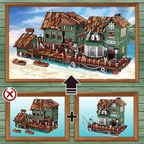 Haus Bausteine Bausatz, Modular Moc Klemmbausteine Haus, 3103 Teile Hafen Taverne Chalet Architektur Modell Modulare… – Bild 7