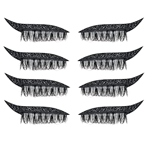 Eyeliner Sticker con Pestañas, Reutilizable y Resistente al Agua