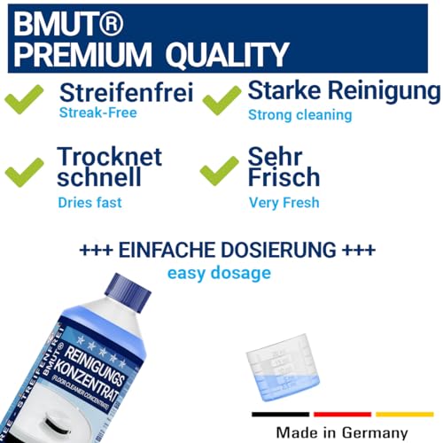 Dweilrobot reinigingsmiddel 6x1000ml concentraat schuimarm streepvrij frisse geur voor alle waterbestendige vloeren - Afbeelding 3