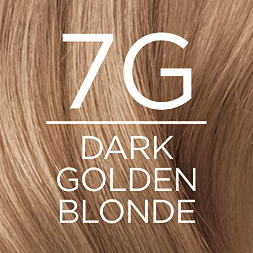 Image of L'Oreal Paris Excellence Creme Permanent Triple Care Hair Color, 7G Dark Golden Blonde, Gray Coverage For Up to 8 Weeks, All Hair Types, Pack of 1