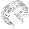 Lucky Brand Multi-Row Cuff Bracelet, Silver