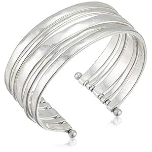 Lucky Brand Multi-Row Cuff Bracelet, Silver
