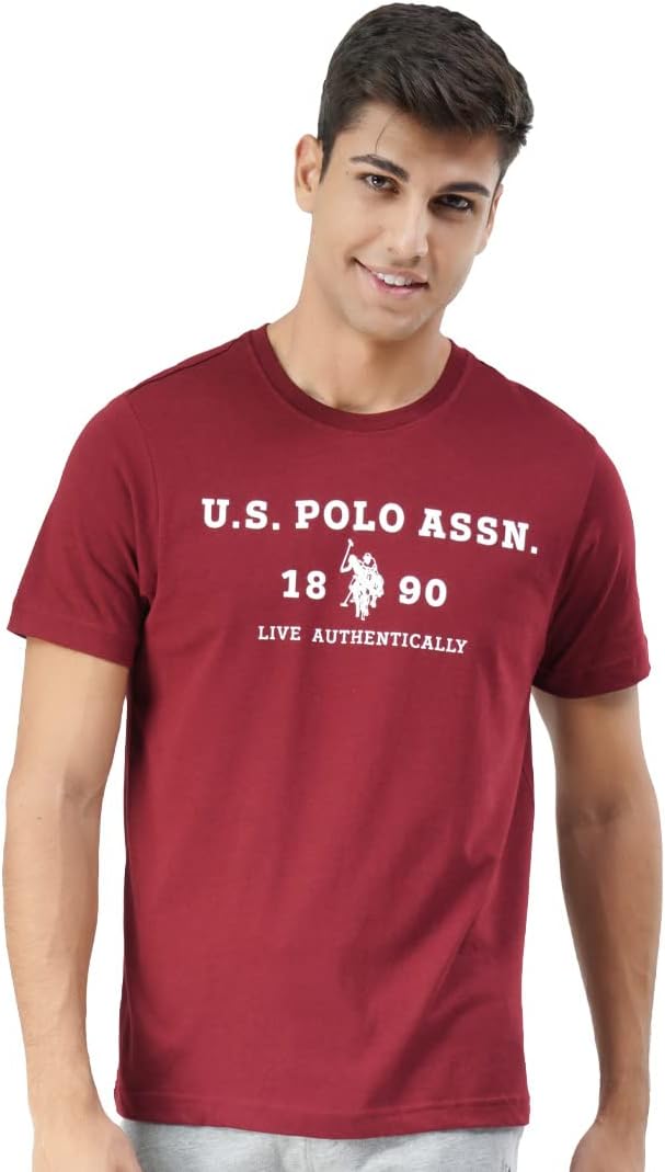Men's Cotton Regular Fit Comfort Fit Brand Print I683 T-Shirt - Pack of 1