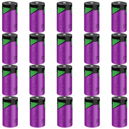 LINHUPAK (20-Pack) TL-5920 Battery 3.6V 8500mAh Size C Non-Rechargeable for Tadiran Series Lithium Battery (ER26500 / LS26500)