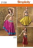 Simplicity Andrea Schewe Pattern 2158 Misses Belly Dancer Costumes Sizes 6-8-10-12